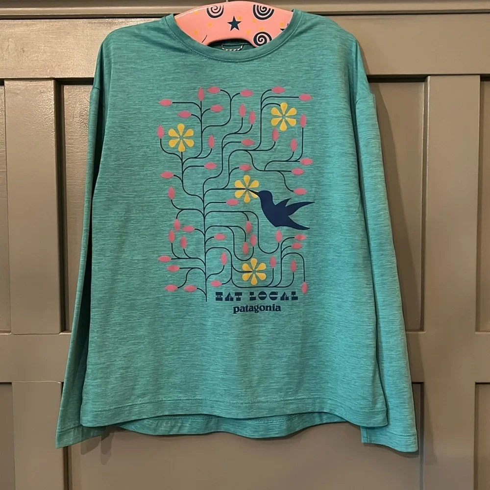 Patagonia Capilene Cool Daily Long-Sleeve T-Shirt Beryl Green Local Size Medium